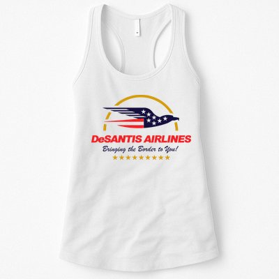 DeSantis Airlines Bringing The Border To You Funny Womens Tank Top