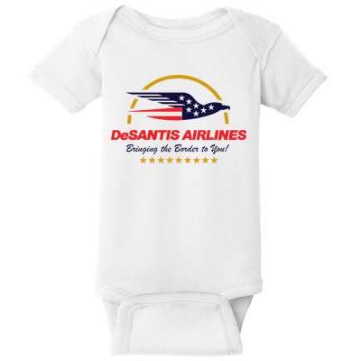 DeSantis Airlines Bringing The Border To You Funny Baby Bodysuit