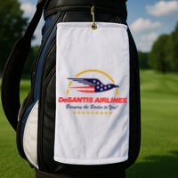 DeSantis Airlines Bringing The Border To You Funny Golf Towel