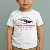 DeSantis Airlines Bringing The Border To You Funny Toddler T-Shirt