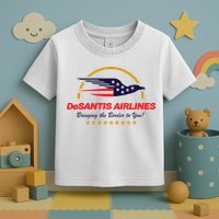 DeSantis Airlines Bringing The Border To You Funny Toddler T-Shirt