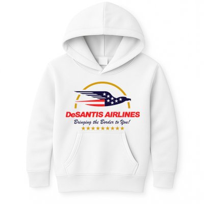 DeSantis Airlines Bringing The Border To You Funny Kids Hoodie