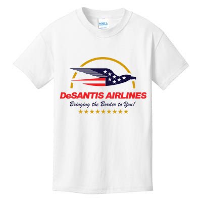 DeSantis Airlines Bringing The Border To You Funny Kids T-Shirt