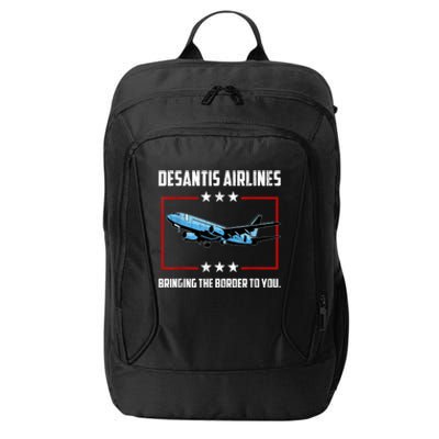 Desantis Airlines Bringing The Border To You Retro USA Flag City Backpack