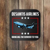 Desantis Airlines Bringing The Border To You Retro USA Flag Coaster