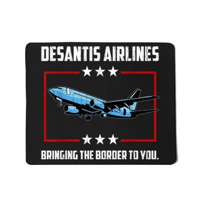 Desantis Airlines Bringing The Border To You Retro USA Flag Mousepad