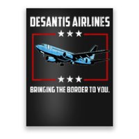 Desantis Airlines Bringing The Border To You Retro USA Flag Poster