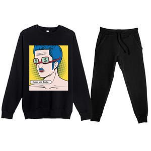 Dumb And Broke Premium Crewneck Sweatsuit Set