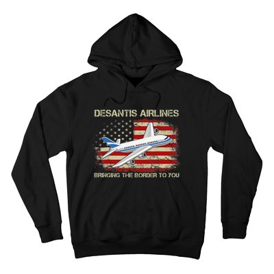 DeSantis Airlines Bringing The Border To You Funny DeSantis Hoodie