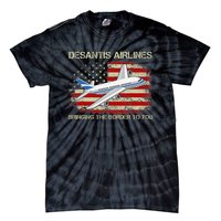 DeSantis Airlines Bringing The Border To You Funny DeSantis Tie-Dye T-Shirt