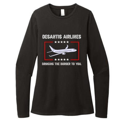 DeSantis Airlines Bringing The Border To You Womens CVC Long Sleeve Shirt