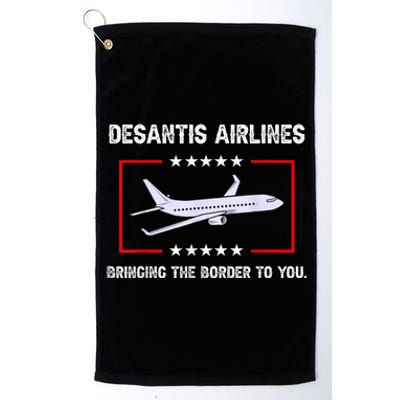 DeSantis Airlines Bringing The Border To You Platinum Collection Golf Towel