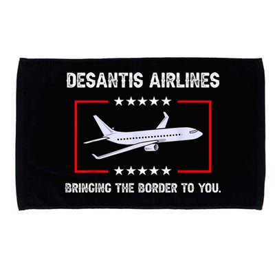 DeSantis Airlines Bringing The Border To You Microfiber Hand Towel