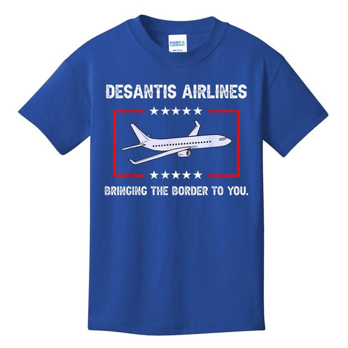 DeSantis Airlines Bringing The Border To You Kids T-Shirt