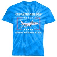 DeSantis Airlines Bringing The Border To You Kids Tie-Dye T-Shirt