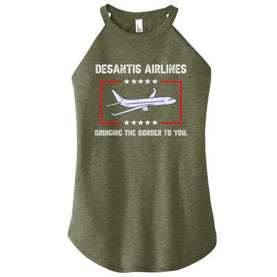 DeSantis Airlines Bringing The Border To You Women's Perfect Tri Rocker Tank