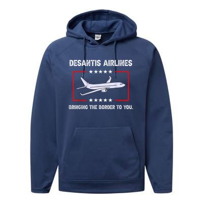 DeSantis Airlines Bringing The Border To You Performance Fleece Hoodie