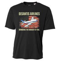 DeSantis Airlines Bringing The Border To You Funny DeSantis Cooling Performance Crew T-Shirt