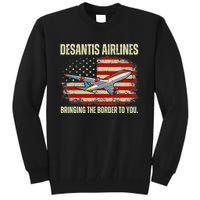 DeSantis Airlines Bringing The Border To You Funny DeSantis Tall Sweatshirt