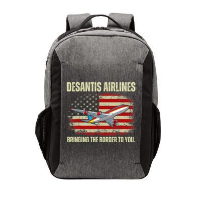 DeSantis Airlines Bringing The Border To You Funny DeSantis Vector Backpack