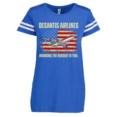 DeSantis Airlines Bringing The Border To You Funny DeSantis Enza Ladies Jersey Football T-Shirt