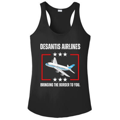 DeSantis Airlines Bringing The Border To You Funny Ladies PosiCharge Competitor Racerback Tank