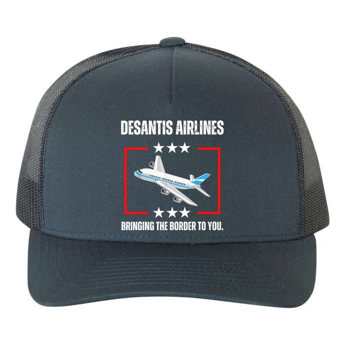 DeSantis Airlines Bringing The Border To You Funny Yupoong Adult 5-Panel Trucker Hat