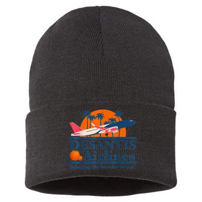 DeSantis Airlines Bringing The Border To You DeSantis 2024 Sustainable Knit Beanie