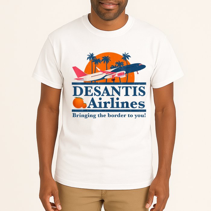 DeSantis Airlines Bringing The Border To You DeSantis 2024 Tall T-Shirt
