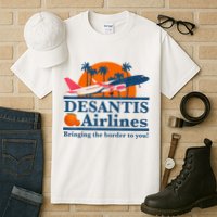 DeSantis Airlines Bringing The Border To You DeSantis 2024 Tall T-Shirt