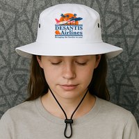 DeSantis Airlines Bringing The Border To You DeSantis 2024 Bucket Hat