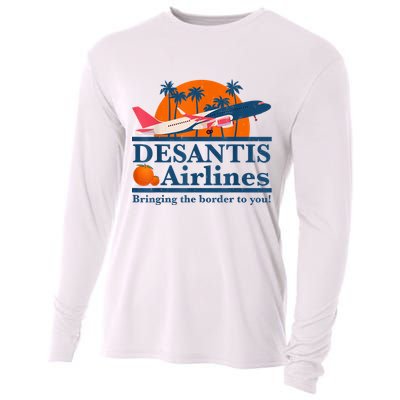 DeSantis Airlines Bringing The Border To You DeSantis 2024 Cooling Performance Long Sleeve Crew
