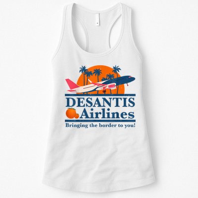 DeSantis Airlines Bringing The Border To You DeSantis 2024 Womens Tank Top