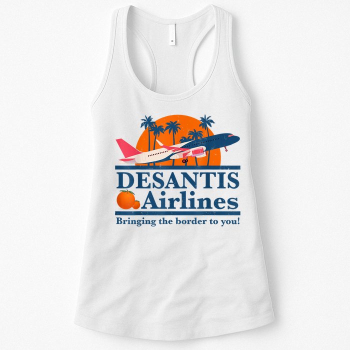 DeSantis Airlines Bringing The Border To You DeSantis 2024 Womens Tank Top