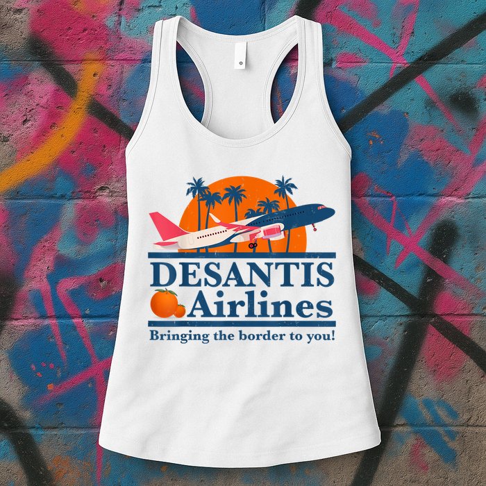 DeSantis Airlines Bringing The Border To You DeSantis 2024 Womens Tank Top