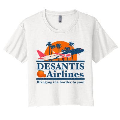 DeSantis Airlines Bringing The Border To You DeSantis 2024 Crop Top