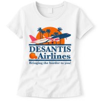 DeSantis Airlines Bringing The Border To You DeSantis 2024 Womens T-Shirt