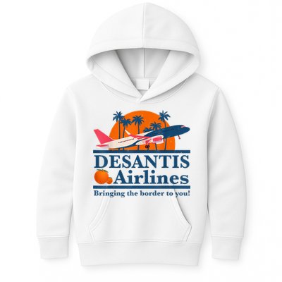 DeSantis Airlines Bringing The Border To You DeSantis 2024 Kids Hoodie