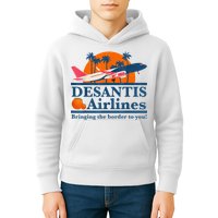 DeSantis Airlines Bringing The Border To You DeSantis 2024 Kids Hoodie