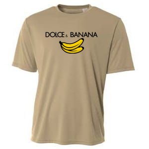 Dolce And Banana Funny Brand Name Cooling Performance Crew T-Shirt