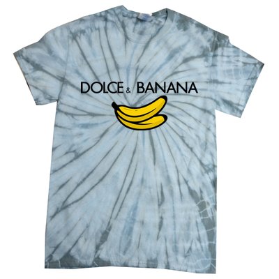 Dolce And Banana Funny Brand Name Tie-Dye T-Shirt