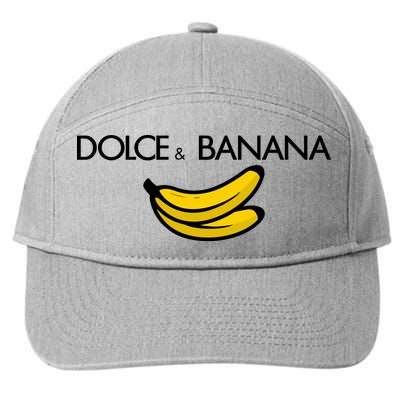 Dolce And Banana Funny Brand Name 7-Panel Snapback Hat
