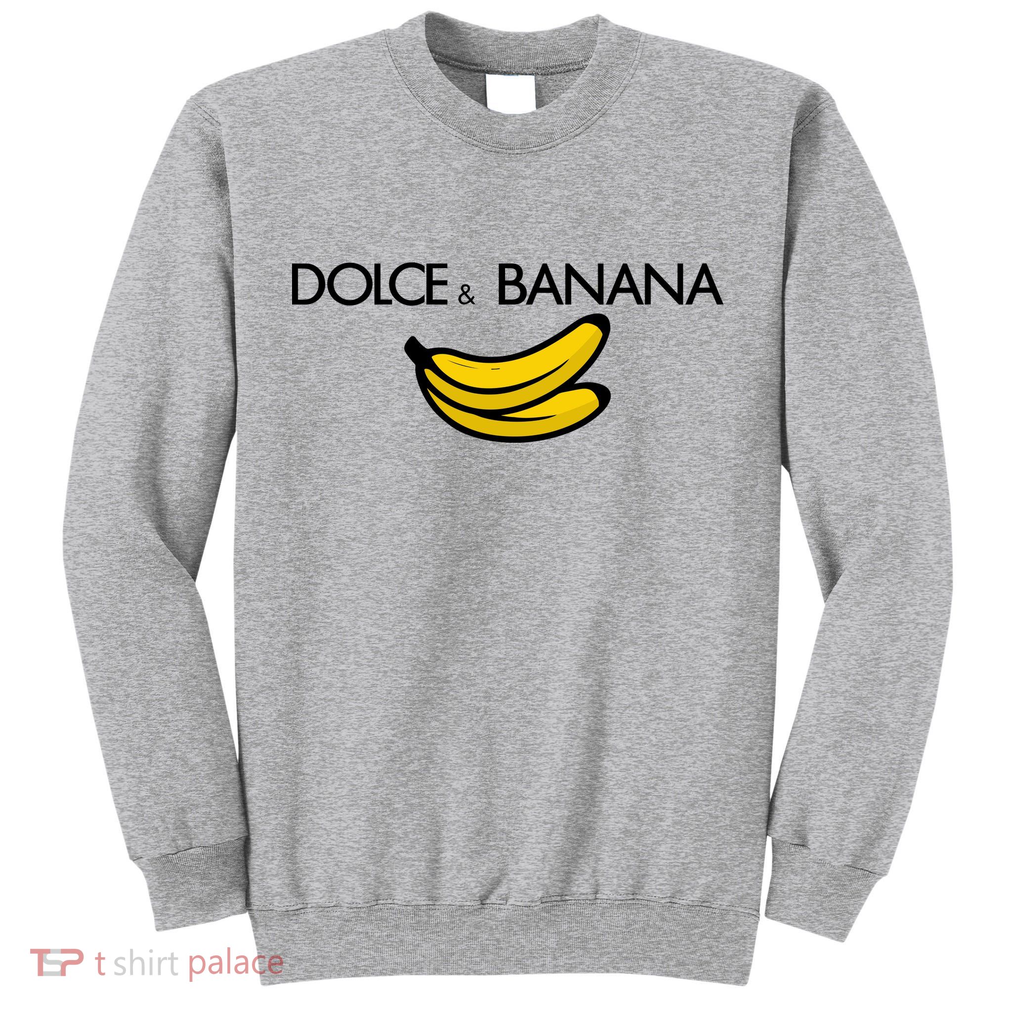 Dolce And Banana Funny Brand Name Tall Sweatshirt