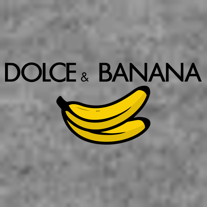 Dolce And Banana Funny Brand Name Tall Sweatshirt