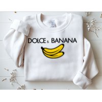 Dolce And Banana Funny Brand Name Sweatshirt