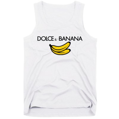 Dolce And Banana Funny Brand Name Tank Top