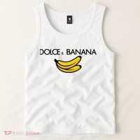 Dolce And Banana Funny Brand Name Tank Top