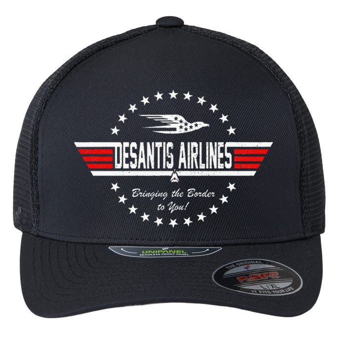 Desantis Airlines Bringing The Border To You Flexfit Unipanel Trucker Cap