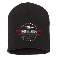 Desantis Airlines Bringing The Border To You Short Acrylic Beanie