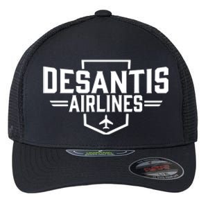 DeSantis Airlines Bringing The Border To You Funny Flexfit Unipanel Trucker Cap